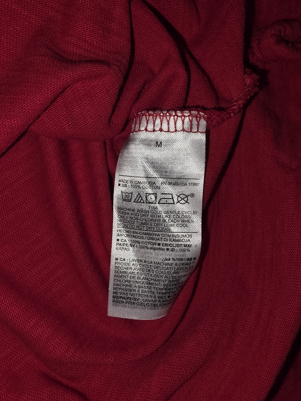 Old Navy Red Button-Front Top - Picture 4 of 5